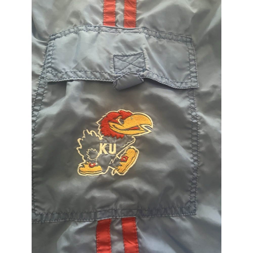 Kansas Jayhawks Mens Wind Pants Zip-2-Shorts/Genuine Stuff Collegiate XL VTG Y2K